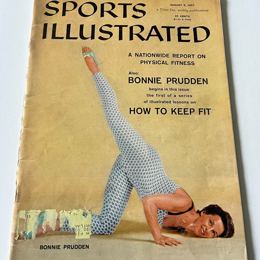 August 5 1957 Sports Illustrated BONNIE PRUDDEN Fitness ROCK CLIMBING